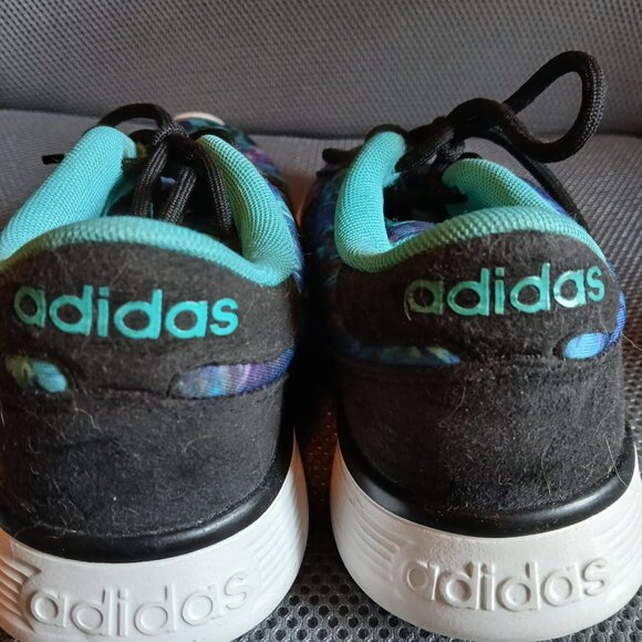 Womens Adidas Running Sneakers Size 8 - Purple/Blue Pretty "Cracked Ice" Pattern - Picture 6 of 8